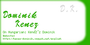 dominik kenez business card